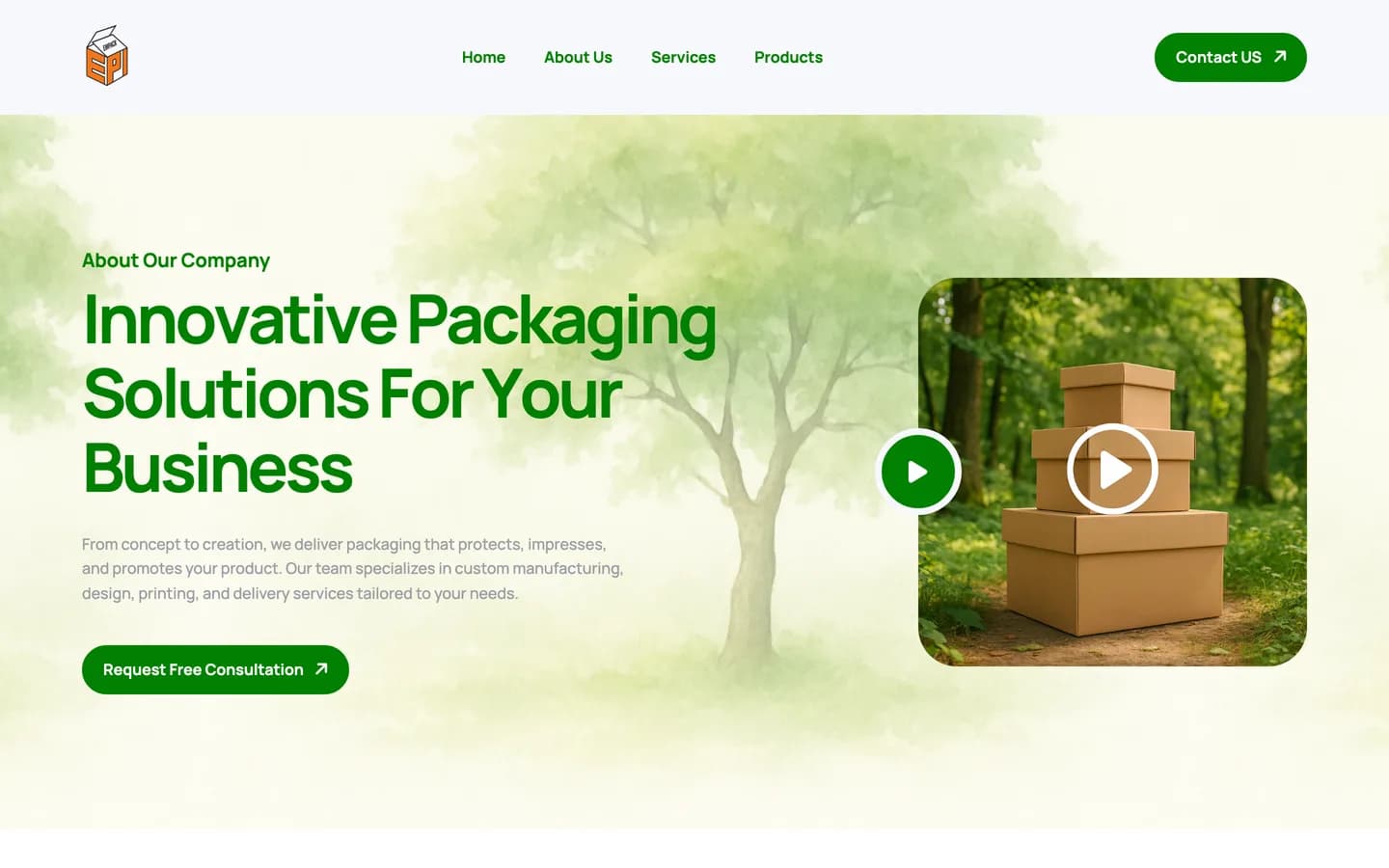 Emirates Packaging Industries website