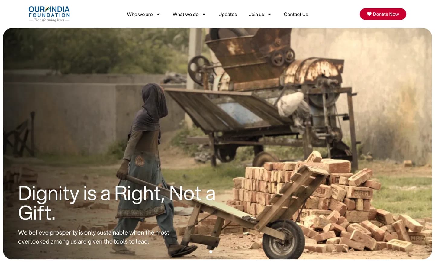 Our India Foundation website