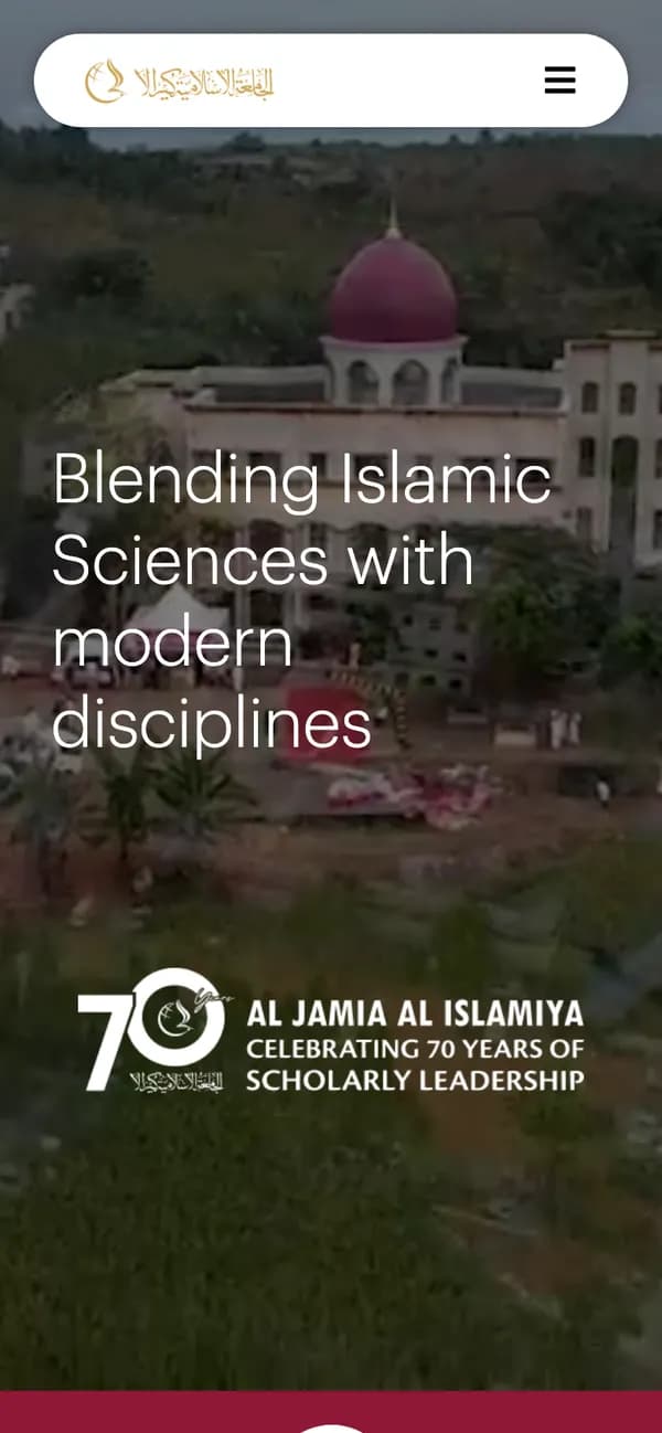 Al Jamia Al Islamiya on mobile