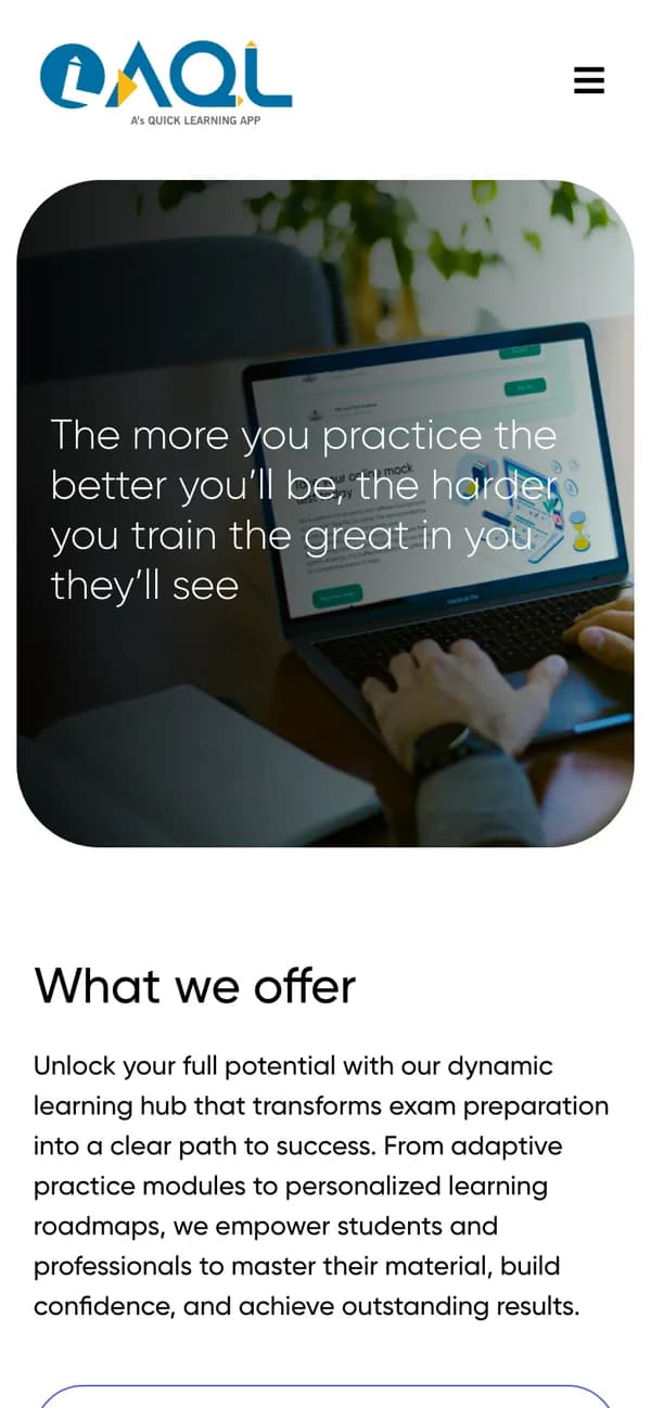 AqlApp on mobile