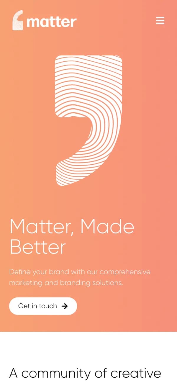 Matter on mobile