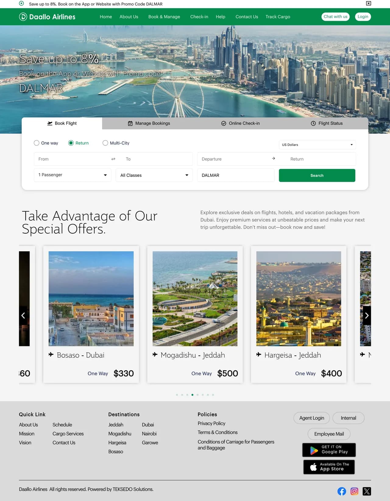 Daallo Airlines full page