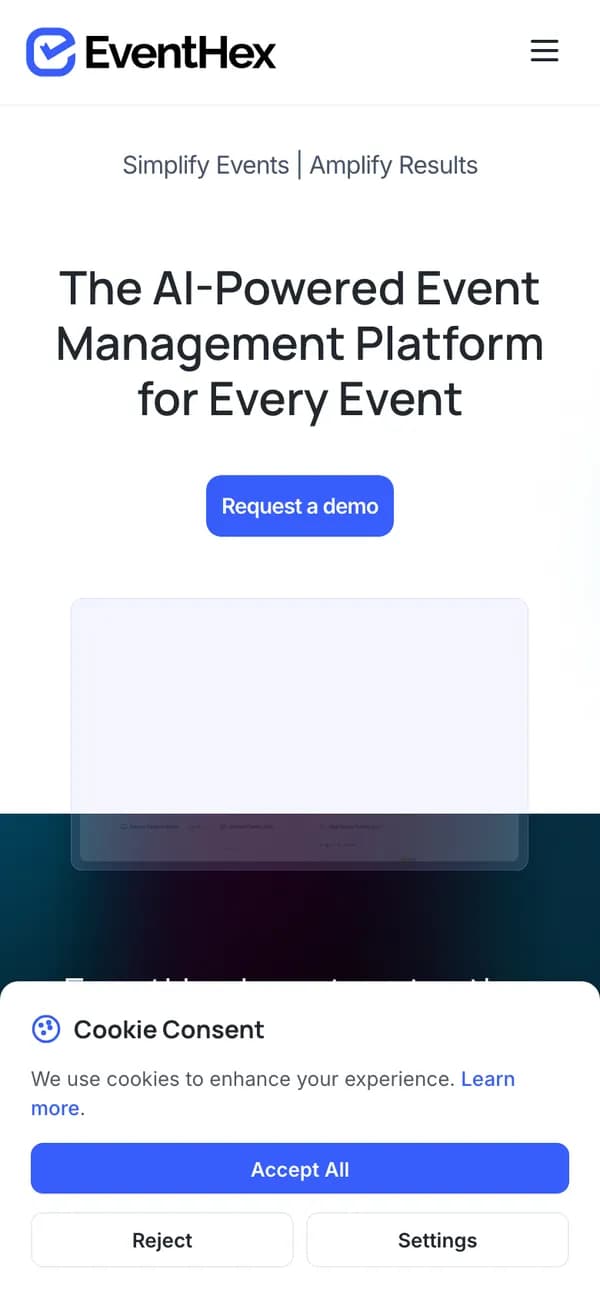 EventHex on mobile