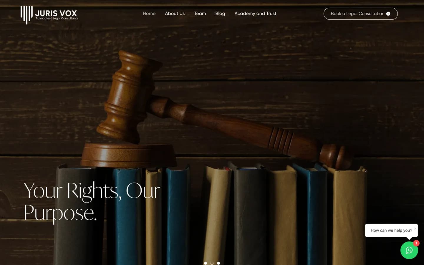 Juris Vox Legal website