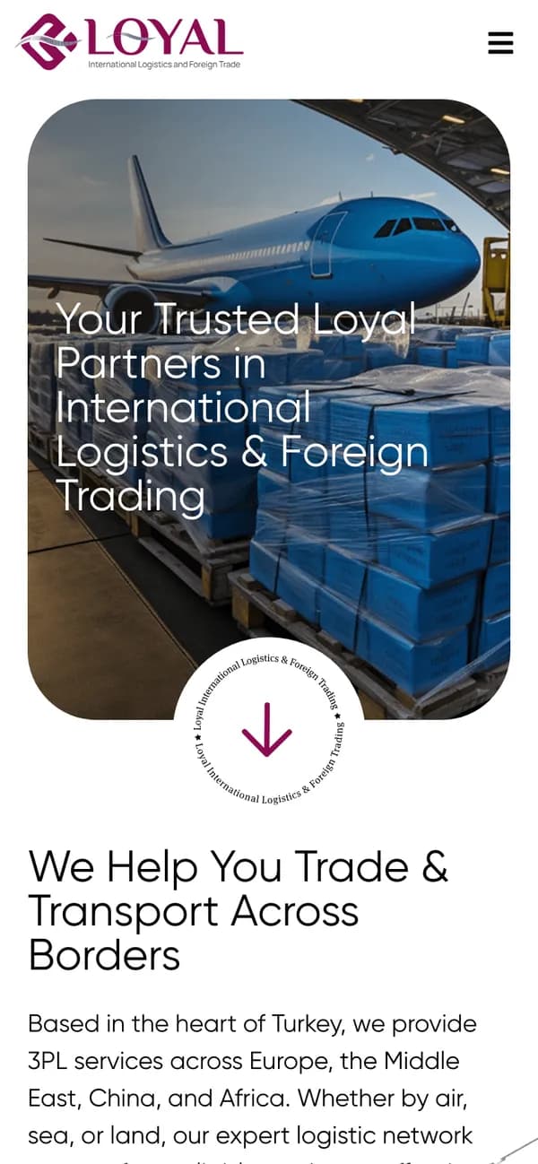 Loyal Logistics & Cargo on mobile